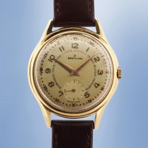 Breitling - GMT & GMT +1 Europe Double Fuseau Horaire Instantané Circa 1950 Réf. 1211/19