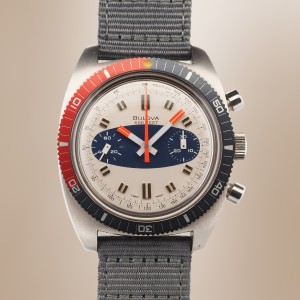 Bulova - 666 Feet Vintage Chronograph "Devil Diver" Circa 1971 Réf. 825-1
