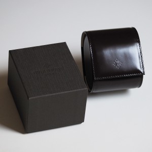 Patek Philippe - Watch Roll en cuir neuf brun glossy