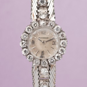 Jaeger-LeCoultre - Vintage or blanc 18ct et diamants pour femme 