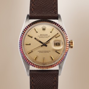 Rolex - Datejust Vintage 36 Two Tone Lunette Unique ! Circa 1969 Réf. 1601