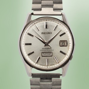 Seiko - Seikomatic "Weekdater Grammar of Design" Vintage Circa 1970 Réf. 6206-8040