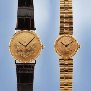 Corum - Set Unique "His & Hers" avec collier en or jaune 18cts