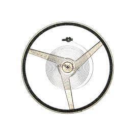 Mouvement Horloger Peseux 350 NOS - Volante équilibre 721 Ronde 3977 Bilancere