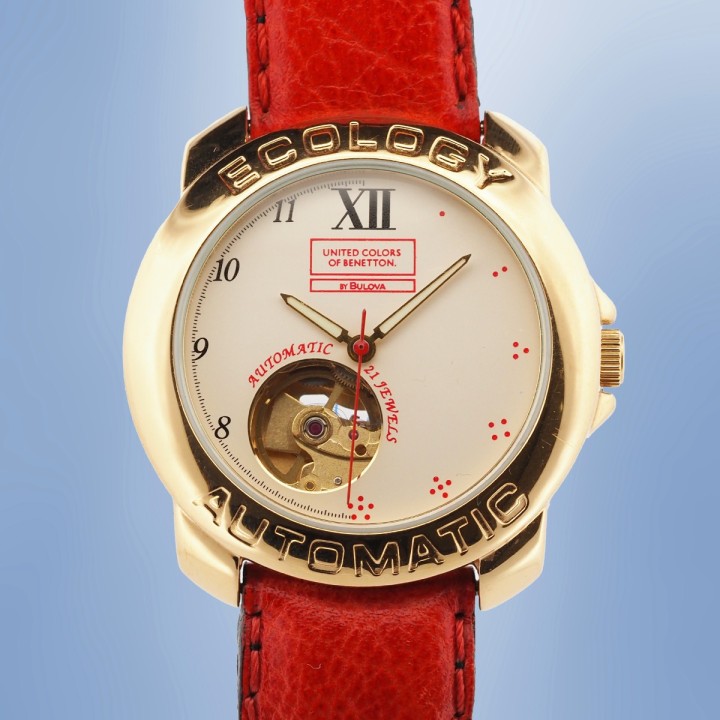 Bulova - Ecology United Colors of Benetton By Bulova Automatic Open Heart Réf. BN596