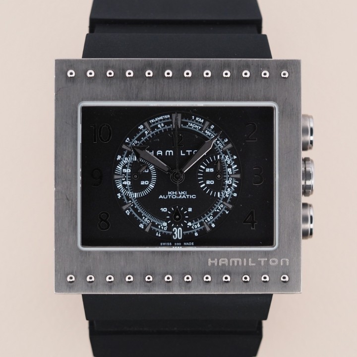 Hamilton - Khaki Code Breaker Chronograph Titanium Valjoux 7753 Réf. H796160