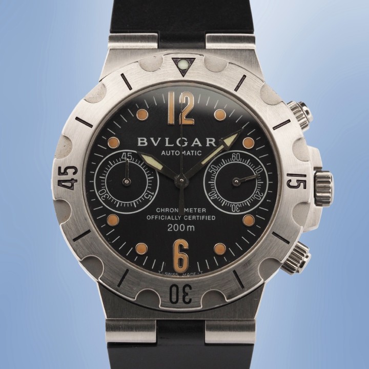 Bulgari - Scuba Diagono Chronograph Vintage Réf. SCB 38 S