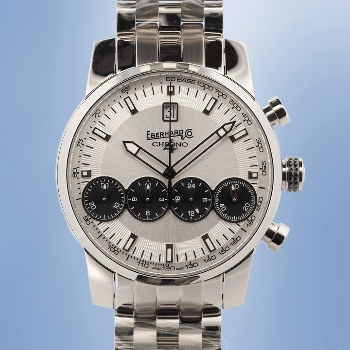 Eberhard - Chrono 4 "21-42" Automatic Chronograph 4 Counters Circa 2025 Full Set Réf. 31073.12 CA99