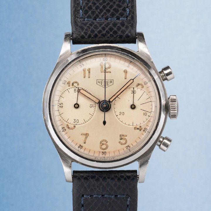 Heuer - Big Eyes Chronographe vintage réf. 5408