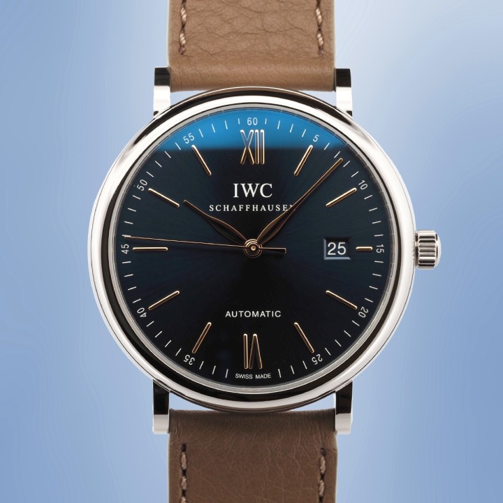 IWC - Portofino Automatic Blue Full Set Circa 2023 Réf. IW356523