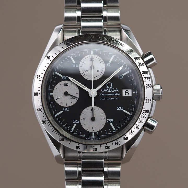 Omega - Speedmaster Chronographe Reduced Automatique 39mm Boîte & Papiers Réf.3511.50 