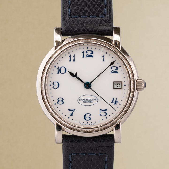 Parmigiani Fleurier - Toriq en or blanc 18ct avec papiers d'origine