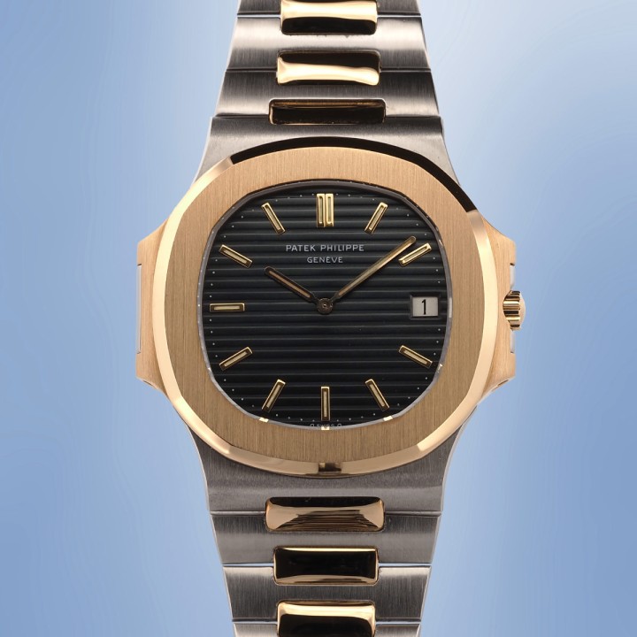 Patek Philippe - Nautilus Jumbo Réf. 3700/11 bicolor de 1984 avec extrait d'archives