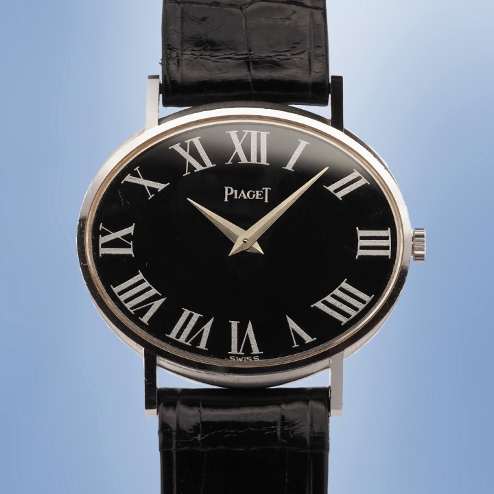 Piaget - Vintage Oval 9P Mechanical Or Blanc 18cts Réf. 9871