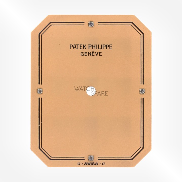 Patek Philippe - Cadran 4N Rose avec index en Diamants 29.03 x 23.01mm