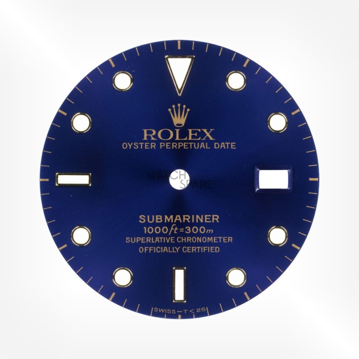 Rolex - Cadran Bleu Submariner 27,38mm avec jeu d'aiguilles