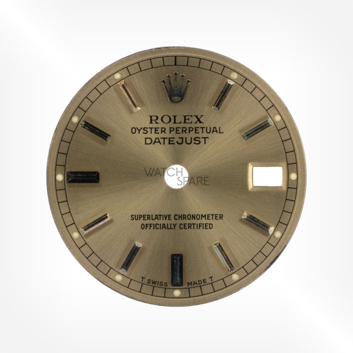 Rolex - Cadran Or jaune/ Champagne Datejust 19,82mm avec jeu d'aiguilles
