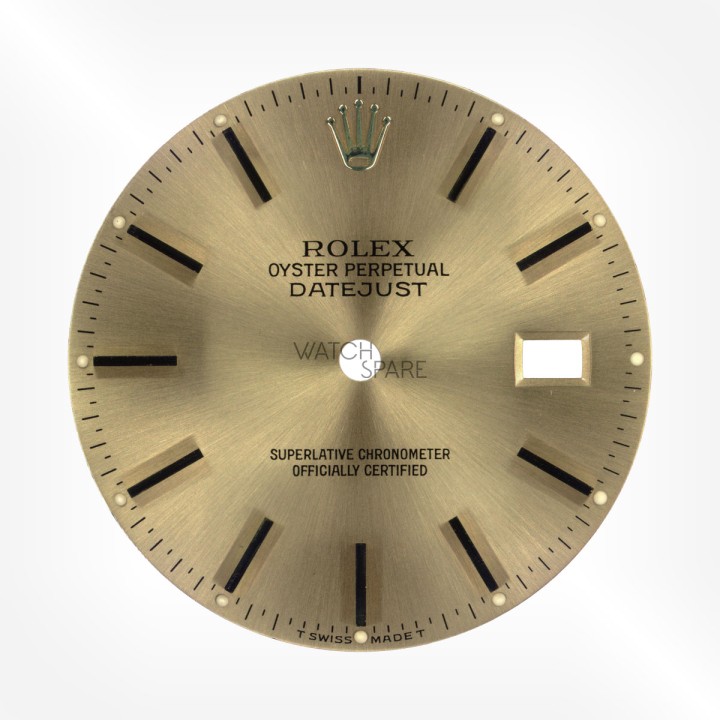 Rolex - Cadran Or jaune/ champagne Datejust 27,94mm avec jeu d'aiguilles