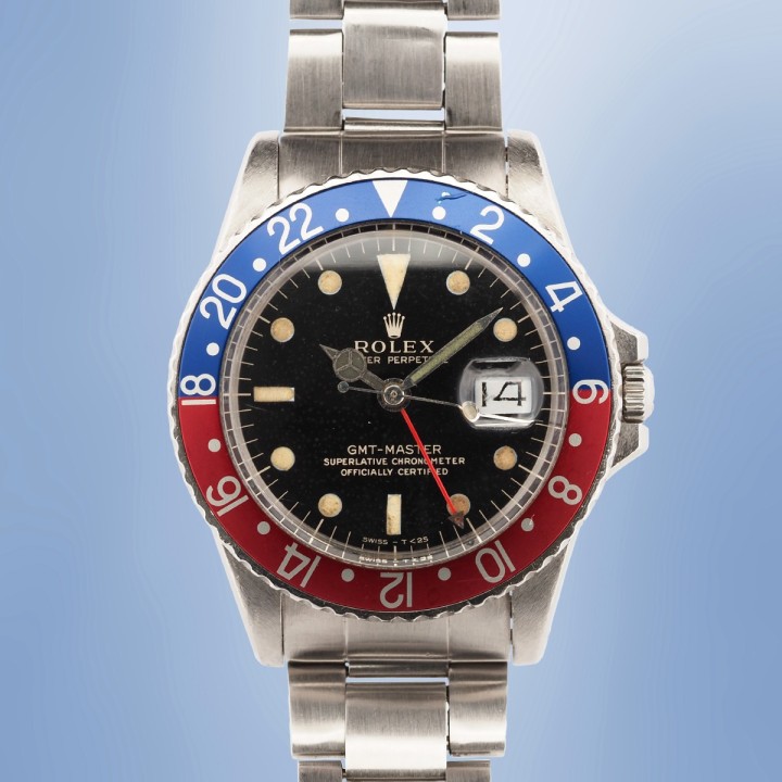 Rolex - GMT Master II "Pepsi" Gilt Dial Vintage Circa 1965 Réf. 1675 
