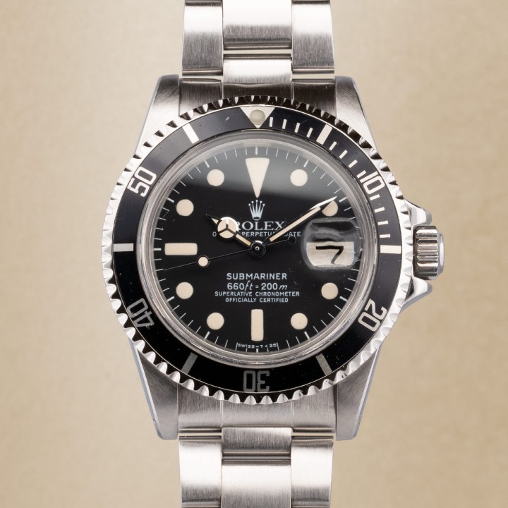 Rolex - Submariner Réf. 1680/0 de 1979 avec boîte et garantie de service
