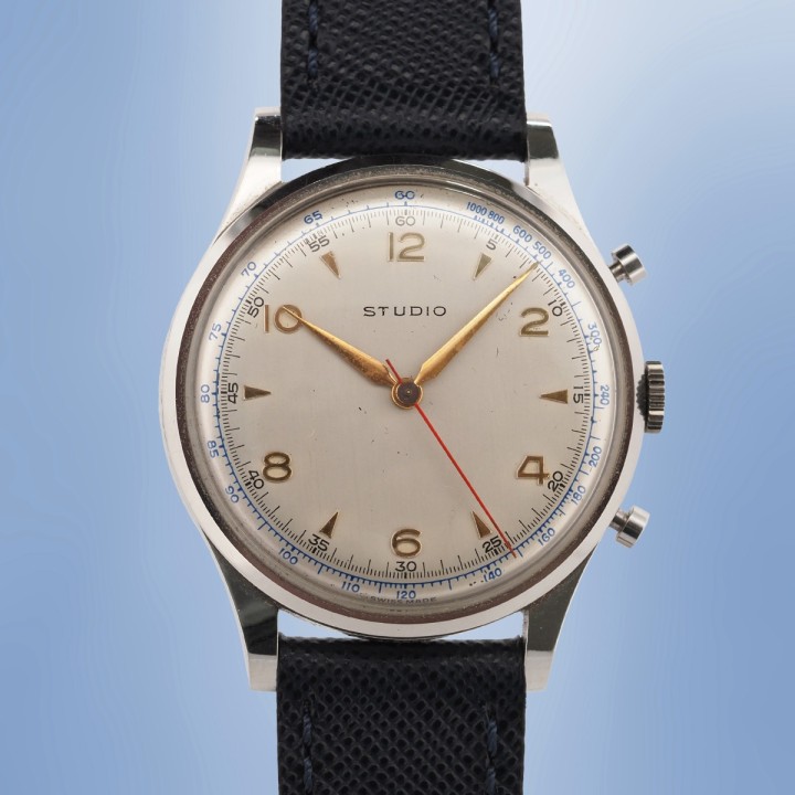 Studio - Chronographe Start Stop Reset Remontage Manuel Vintage Circa 1980