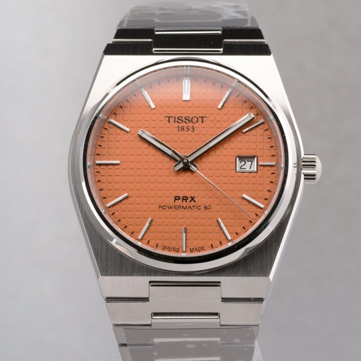 Tissot - PRX Automatique avec cadran unique saumon