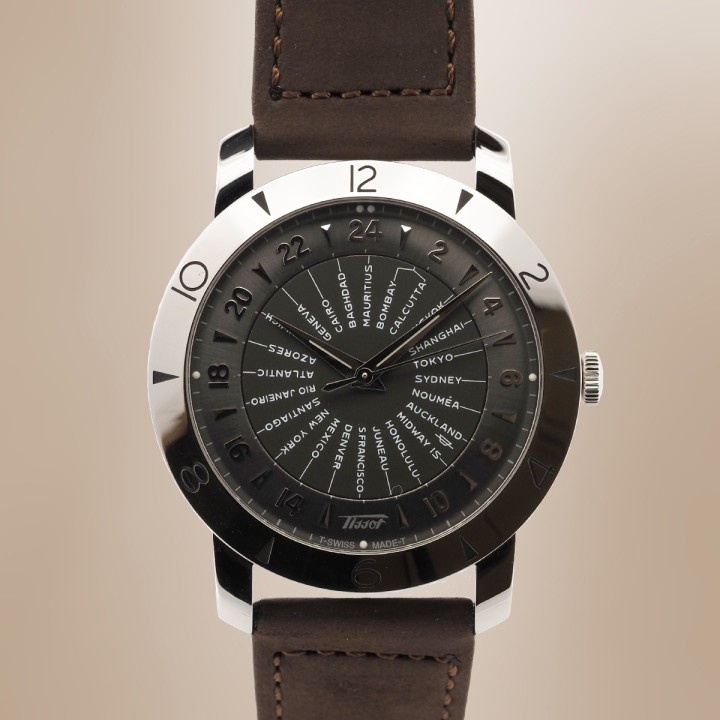 Tissot - Heritage Navigator 160th Anniversary Navigator WorldTimer Brun Full Set Circa 2013 Réf. T078.641.16.057.00