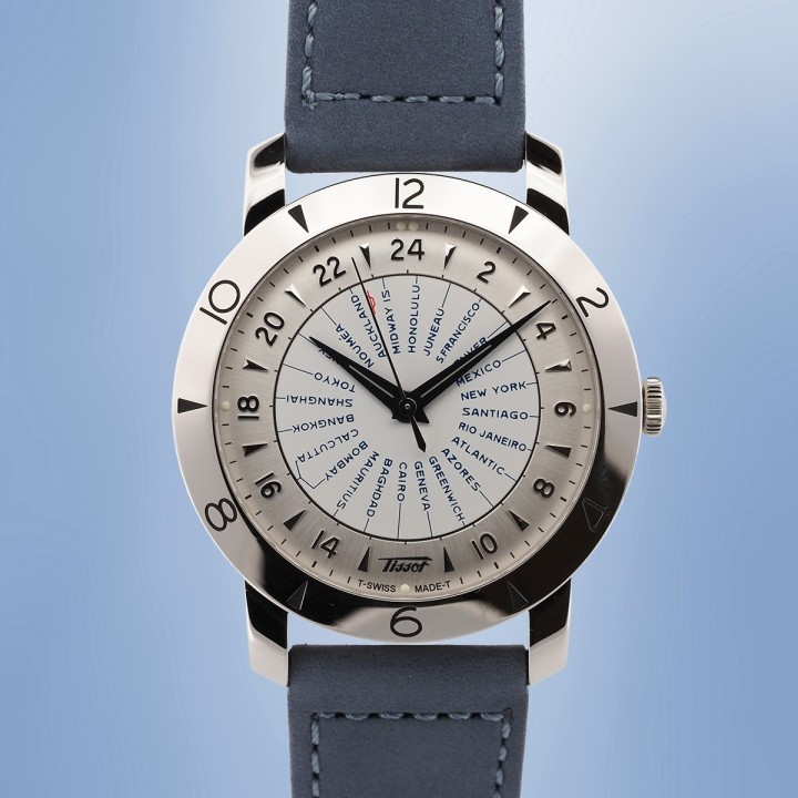 Tissot - Heritage Navigator 160th Anniversary Navigator WorldTimer Bleu Full Set Circa 2013 Réf. T078.641.16.037.00