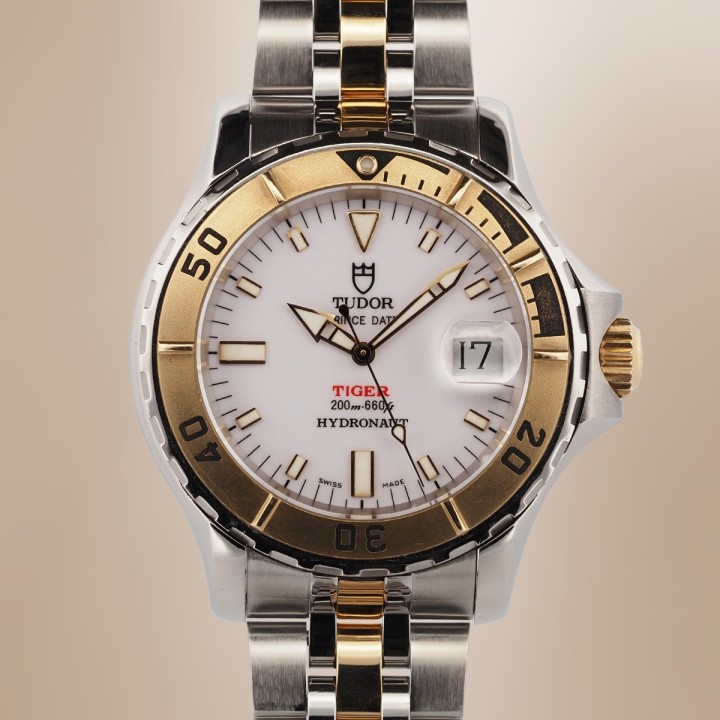 Tudor - Prince Date Tiger Hydronaut Bicolore avec Boîte Circa 2000 Réf. 89193P