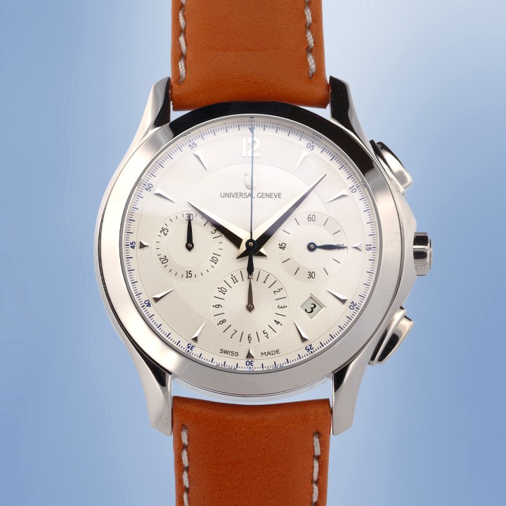 Universal Genève - Okeanos chronographe cadran blanc Réf. 871.128