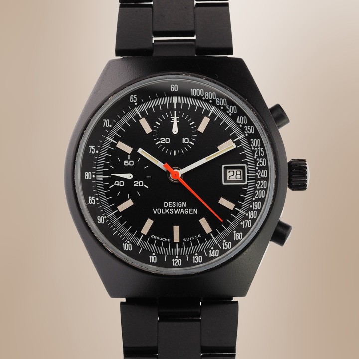 Volkswagen Design - Chronographe Vintage Valjoux 7765 avec boîte Circa 1980 Réf. 003