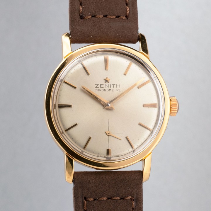 Zenith - Chronomètre Vintage plaqué or jaune