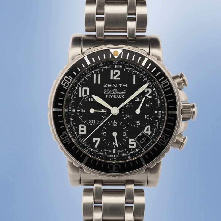 Zenith - Rainbow Flyback Chronograph Automatic Circa 1995 Réf. 01/02.0470.405