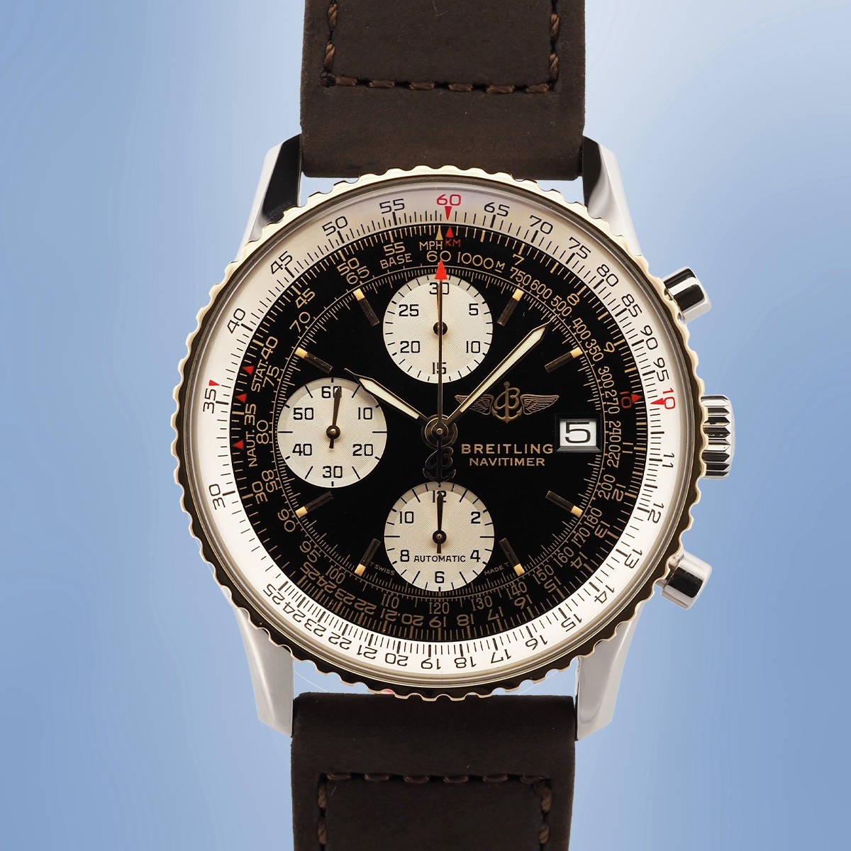 Breitling - Old Navitimer II Chronograph Automatic Révisée Circa 1995 Réf. D13022
