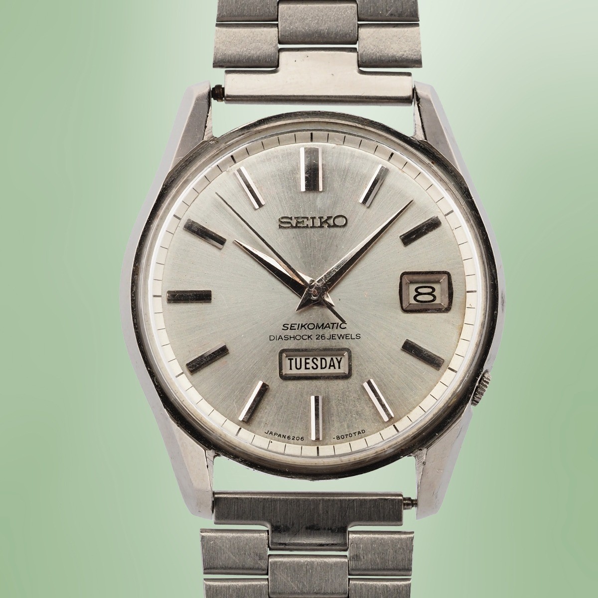 Seiko - Seikomatic "Weekdater Grammar of Design" Vintage Circa 1970 Réf. 6206-8040