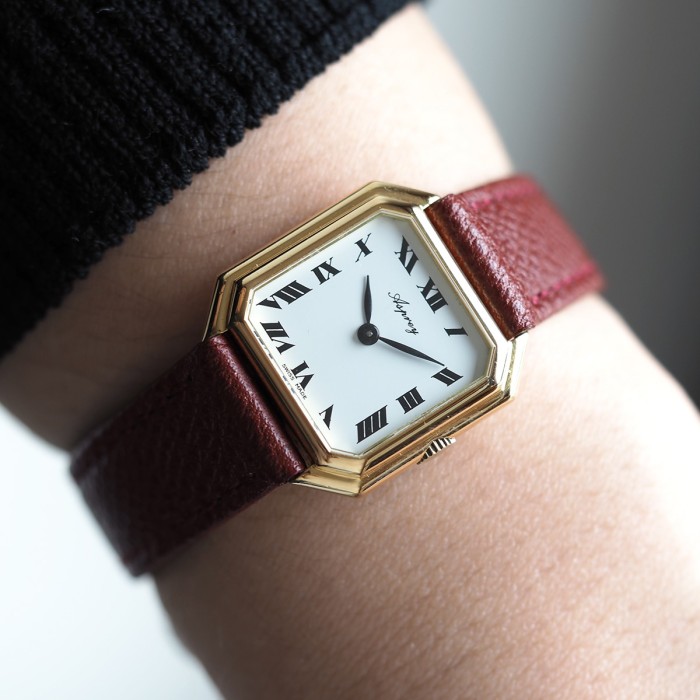 Asprey London - Baume & Mercier Ceinture Or Jaune 18cts avec boîte Réf. 38259