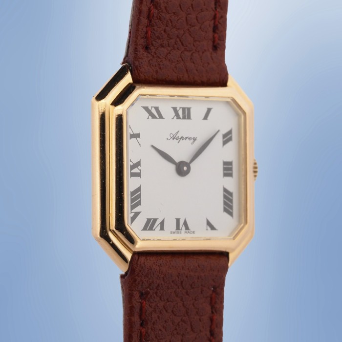 Asprey London - Baume & Mercier Ceinture Or Jaune 18cts avec boîte Réf. 38259