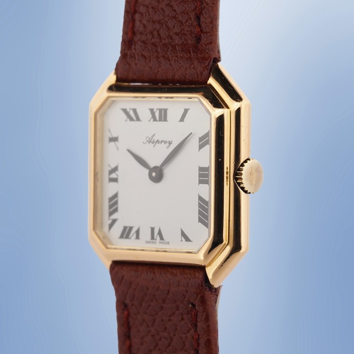 Asprey London - Baume & Mercier Ceinture Or Jaune 18cts avec boîte Réf. 38259