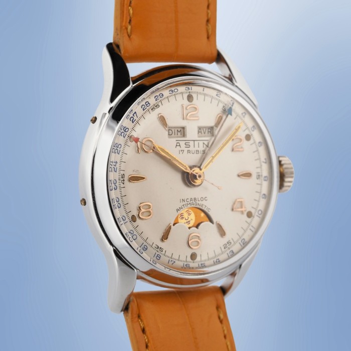 Astin - Triple Calendrier Phase de Lune Vintage Réf. 3819