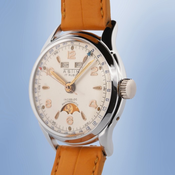 Astin - Triple Calendrier Phase de Lune Vintage Réf. 3819