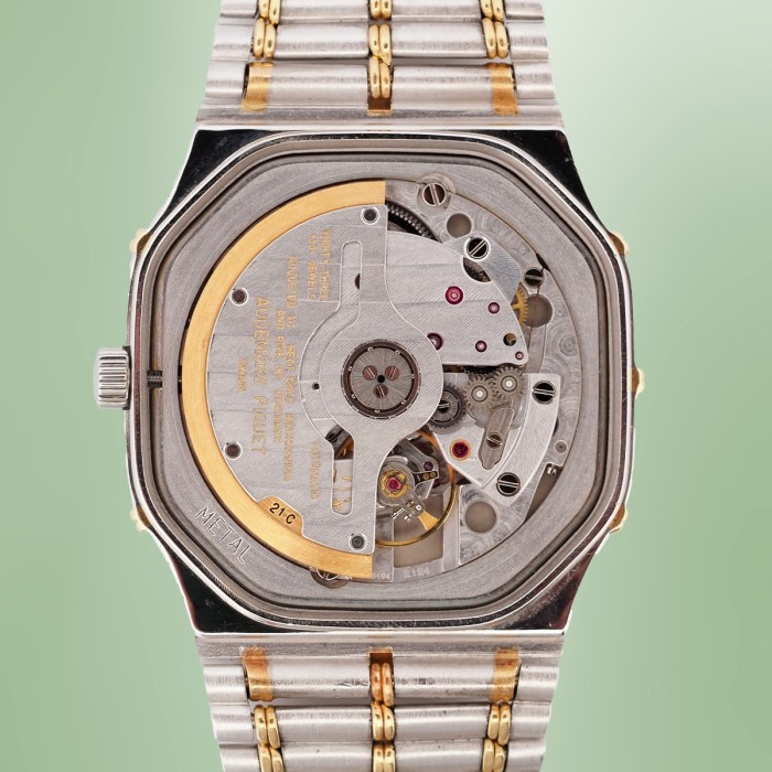 Audemars Piguet - Rare "Bamboo" Day-Date Moonphase Automatic WG & 18k YG Full Set Circa 1996 Réf. CA25621/614