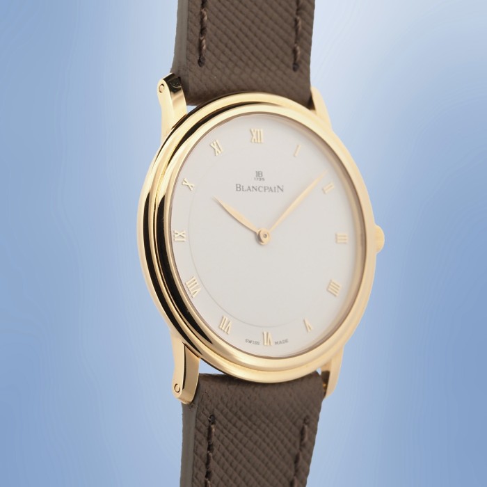 Blancpain - Villeret Ultra Plate Or Jaune 18cts Circa 2000 Réf. 0021-1418-55