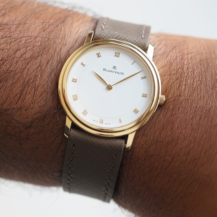 Blancpain - Villeret Ultra Plate Or Jaune 18cts Circa 2000 Réf. 0021-1418-55