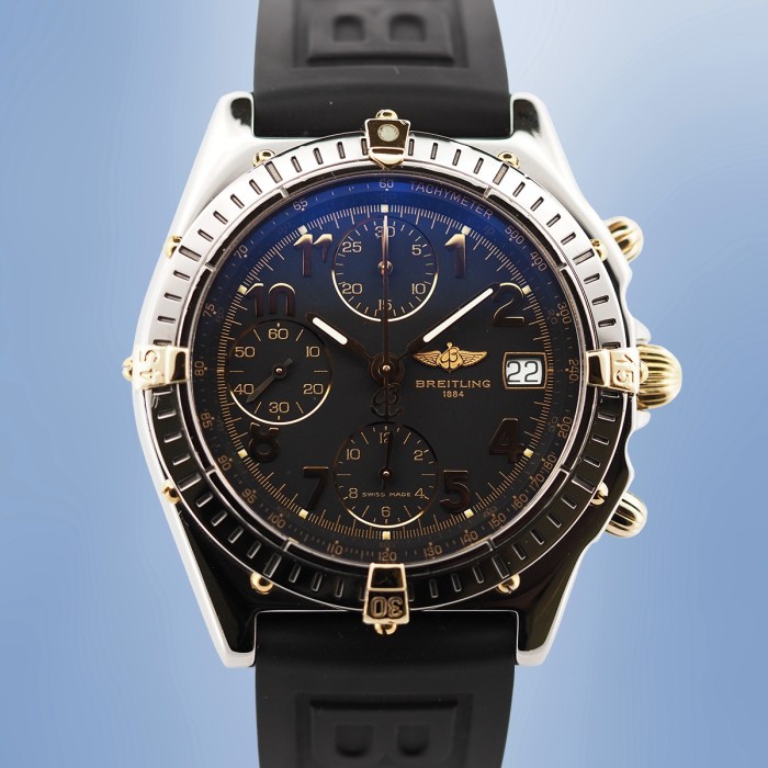 Breitling - Chronomat Black Automatic Chronograph Révisé ! Circa 2000 Réf. B13050.1