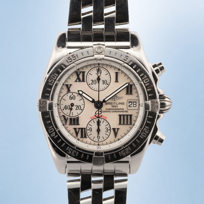 Breitling - Chrono Cockpit Nacré Full Set Réf. A13358