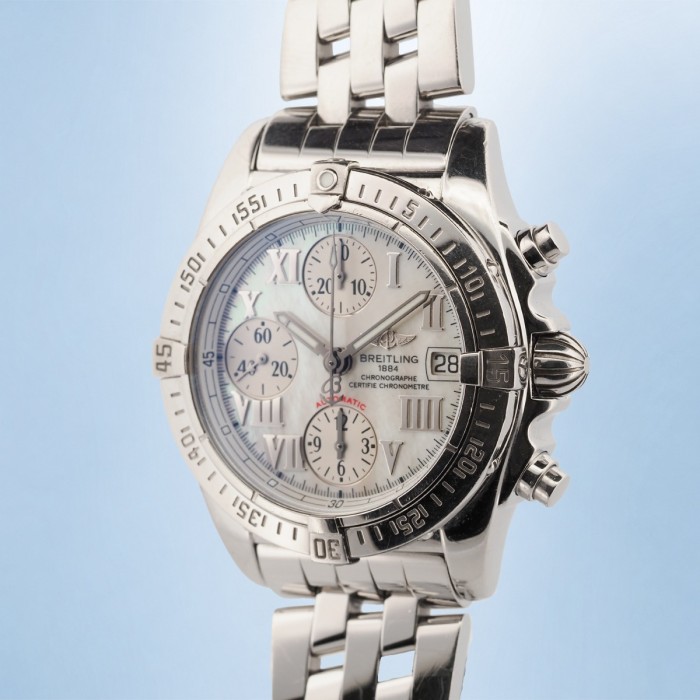 Breitling - Chrono Cockpit Nacré Full Set Réf. A13358