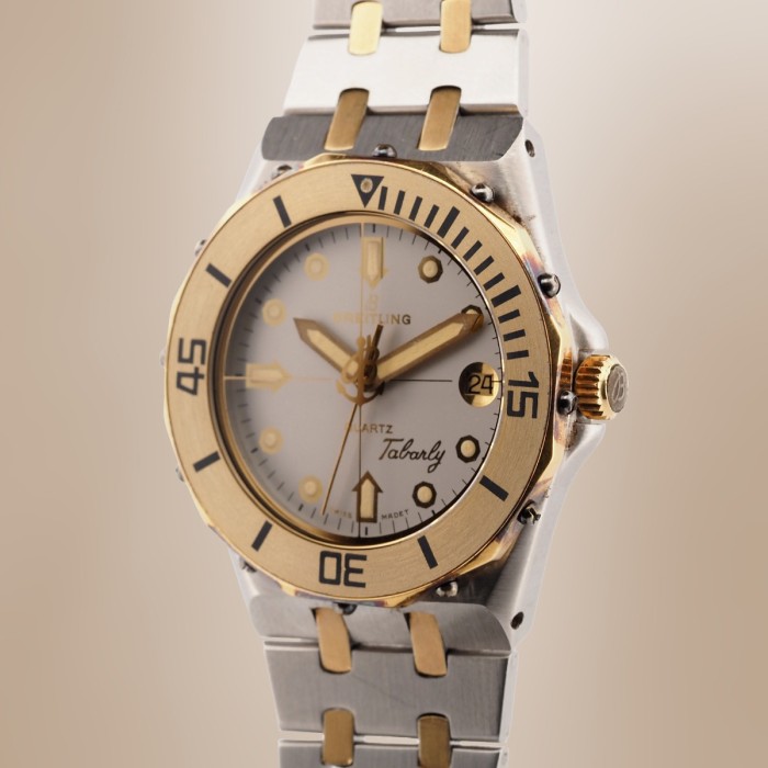 Breitling - Eric Tabarly Quartz "Royal Oak Style" Vintage Circa 1985 Réf. 80770