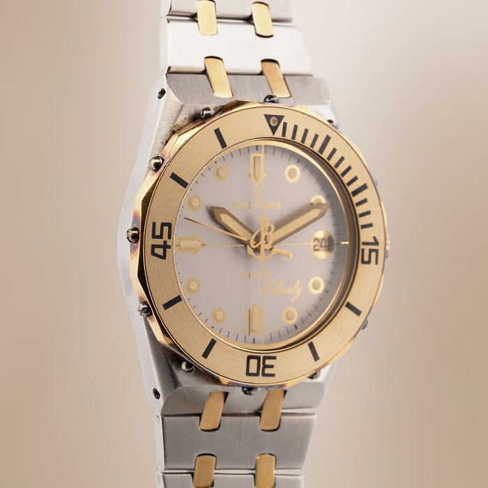 Breitling - Eric Tabarly Quartz "Royal Oak Style" Vintage Circa 1985 Réf. 80770