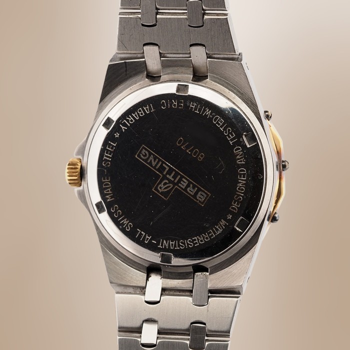 Breitling - Eric Tabarly Quartz "Royal Oak Style" Vintage Circa 1985 Réf. 80770