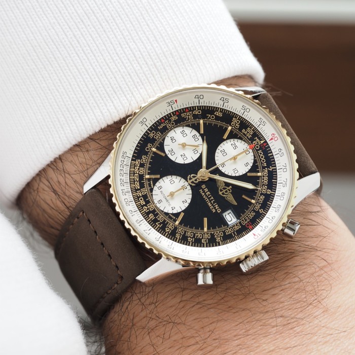 Breitling - Old Navitimer II Chronograph Automatic Révisée Circa 1995 Réf. D13022